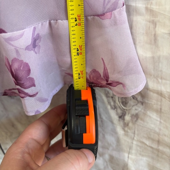 Vintage Women’s Floral Pink Sleeveless Flower Patterned Midi Summer Dress 8 - Picture 5 of 6